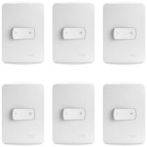 Kit 6 Conjunto Interruptor Simples Bipolar 25a Schneider