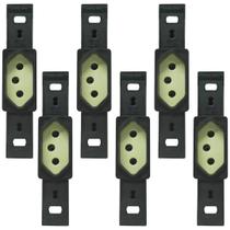 Kit 6 Conjunto Tomada 2p+t 10a 250v Sem Placa Pial Legrand