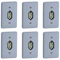 Kit 6 Conjunto Tomada 2p+t 20a 250v Silentoque 4x2 Pial Kit 6 Conjunto Tomada 2p+t 20a 250v Silentoque 4x2 Pial