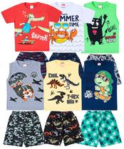 Kit 6 Conjuntos Infantil Menino Roupa Masculina Atacado