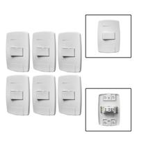Kit 6 Conjuntos Interruptores Paralelo 10A 250V