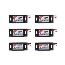 Kit 6 Controle Portão Eletrônico Farol Tx Car Garen, Rcg E Outros 433Mhz - H-Tronic