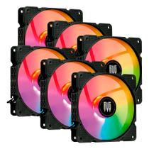 Kit 6 Cooler Fan RGB 120mm para Gabinete Gamer Revenger G-VR339