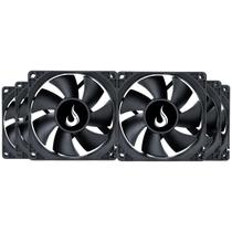 Kit 6 Cooler Fan Rise Mode Black 80mm 12v Preto - RM-BK-02-FB Kit 6 Cooler Fan Rise Mode Black 80mm 12v Preto - RM-BK-02-FB