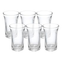 Kit 6 Copo de Shot Dose Vidro Transparente Copinho para Cachaça Tequila Base Resistente 40ml Haüskraft Kit 6 Copo de Shot Dose Vidro Transparente Copinho para Cachaça Tequila Base Resistente 40ml Haüskraft