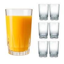 Kit 6 Copo De Vidro Transparente Long Drink 300ml Água Suco