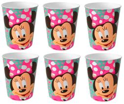 Kit 6 Copo Minnie Disney 320ml Decoração Aniversario