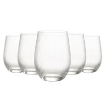 Kit 6 Copo Vidro Baixo Drink Canelado Versalhes Whisky Agua Suco 340mL Kit 6 Copo Vidro Baixo Drink Canelado Versalhes Whisky Agua Suco 340mL