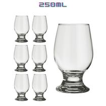 Kit 6 Copos 250ml Vidro Paulista Água Transparente Suco
