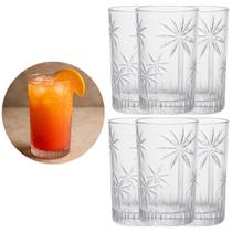 Kit 6 Copos Alto Palm Tree 360ml Luxo em Cristal Ecológico Kit 6 Copos Alto Palm Tree 360ml Luxo em Cristal Ecológico
