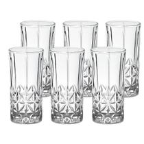 Kit 6 Copos Alto Stella 360ml Copo em Vidro Elegante Premium Kit 6 Copos Alto Stella 360ml Copo em Vidro Elegante Premium
