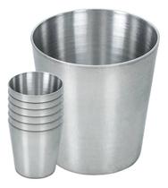 Kit 6 copos aluminio n9 - 500 ml