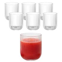 Kit 6 Copos Baixo De Vidro Versalhes Grafiatto Transparente Canelado 270ml Kit 6 Copos Baixo De Vidro Versalhes Grafiatto Transparente Canelado 270ml