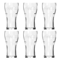 Kit 6 Copos Coca Cola Coke Contour Vidro Nadir 470ml Kit 6 Copos Coca Cola Coke Contour Vidro Nadir 470ml