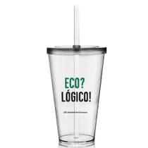 Kit 6 Copos Com Tampa E Canudo Eco Eco-Logico