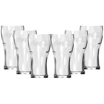 Kit 6 Copos Contour Coca Coca 470ml Vidro Cristal Nadir Kit 6 Copos Contour Coca Coca 470ml Vidro Cristal Nadir
