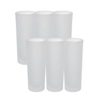 Kit 6 Copos de dose Vidro Jateado Para Sublimação 80ml - Metalnox