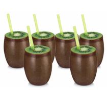 Kit 6 Copos de Fruta Kiwi 650 ML - Injetemp Kit 6 Copos de Fruta Kiwi 650 ML - Injetemp