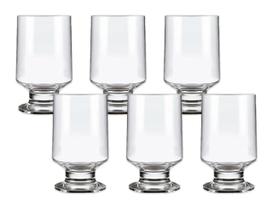 Kit 6 Copos De Vidro Com Pé 250Ml Dynasty