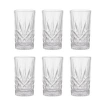 Kit 6 Copos de Vidro Cristal 380 ml para Agua Suco Bebidas e Drink