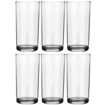 Kit 6 Copos de Vidro Long Drink 300ml Cylinder Transparente para Servir Sucos Água Kit 6 Copos de Vidro Long Drink 300ml Cylinder Transparente para Servir Sucos Água