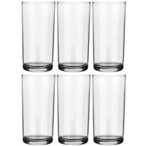 Kit 6 Copos de Vidro Long Drink 300ml Cylinder Transparente para Servir Sucos Água