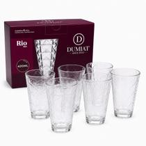 Kit 6 Copos de Vidro Porto Fino Long 420ml Transparente para Água Suco e Drinks Kit 6 Copos de Vidro Porto Fino Long 420ml Transparente para Água Suco e Drinks
