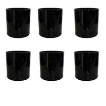 Kit 6 Copos De Vidro Whisky Preto 230 Ml Kit 6 Copos De Vidro Whisky Preto 230 Ml