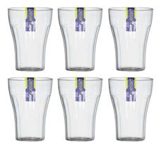 Kit 6 Copos Festa 300ml Acrílico Crystal N431 Niquelart Kit 6 Copos Festa 300ml Acrílico Crystal N431 Niquelart