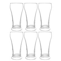 Kit 6 Copos Lager Cerveja Chopp Pilsner Kassel 398ml Em Vidro Para Chopeira e Torre de Chopp