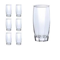 Kit 6 Copos Luxo 370ml Florida Vidro Transparente Grosso Água Kit 6 Copos Luxo 370ml Florida Vidro Transparente Grosso Água