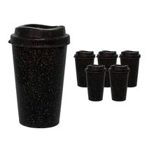 Kit 6 Copos Mug Fibra Coco Green 320Ml