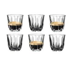 Kit 6 Copos Para Café Elegante Coffee Glass Cristal Riedel