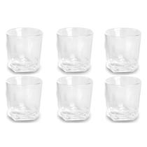 Kit 6 Copos Para Whisky De Vidro 310ml - Linha Topázio