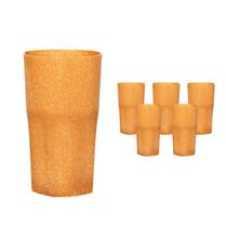 Kit 6 Copos Roma Fibra Madeira Green 360Ml