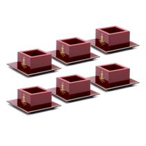 Kit 6 Copos Sake Massu Ideograma Japonês Cor Vermelho 65Ml Kit 6 Copos Sake Massu Ideograma Japonês Cor Vermelho 65Ml