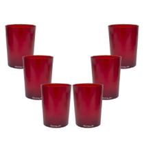 Kit 6 Copos Short Drink 200Ml Vermelho - Policarbonato Kit 6 Copos Short Drink 200Ml Vermelho - Policarbonato