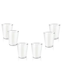 Kit 6 Copos Shot Tequila Acrílico Krystalon