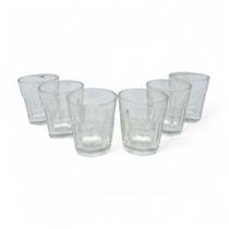 Kit 6 Copos Transparentes para Cachaça Dose Whisky 50ml