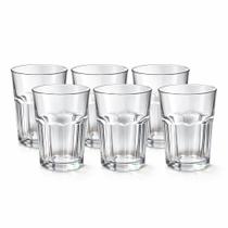 Kit 6 Copos Vidro 400ml Restaurante Hotel