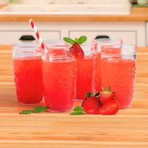 Kit 6 Copos Vidro Florido Nature 270ml Nadir Figueiredo