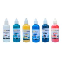 Kit 6 Cores Corante Líquido Resina Gesso 50g Pigmento Epóxi