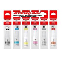 Kit 6 Cores Tinta GI13 GI13 para Impressora Mega Tank G510 G610 G510 G610 6x60ml Kit 6 Cores Tinta GI13 GI13 para Impressora Mega Tank G510 G610 G510 G610 6x60ml