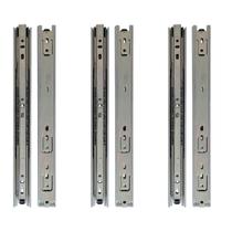 Kit 6 Corrediça Telescópica 30Cm Para Gaveta Trilho 3 Pares Kit 6 Corrediça Telescópica 30Cm Para Gaveta Trilho 3 Pares