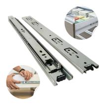 Kit 6 Corrediças 50cm Telescópicas Light Aço 35mm 3 Pares Kit 6 Corrediças 50cm Telescópicas Light Aço 35mm 3 Pares