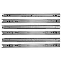 Kit 6 Corrediças Telescópica 45Cm Para Gaveta Trilho 3 Pares