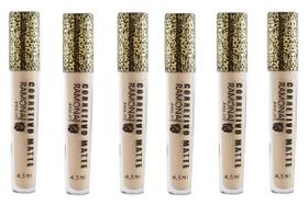 Kit 6 Corretivo Líquido Matte Cor 01 Claro 4,5ml - Ramona Make Up