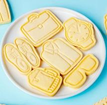 Kit 6 Cortador Biscoito Dia dos Pais 5cm - Cortador Personalizado Aniversário