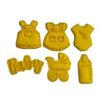 Kit 6 Cortador Chá de Bebê ou Chá Revelação - 5CM Kit 6 Cortador Chá de Bebê ou Chá Revelação - 5CM