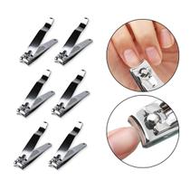 Kit 6 Cortador Unha Grande Lixa Manicure Pedicure Aço Inox